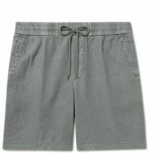 James Perse Linen drawstring mens Shorts Gray size 1 small NEW
